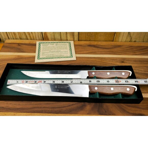 Vintage Maxam Steel Carving and Chef's Knife Set - Picture 6 of 7